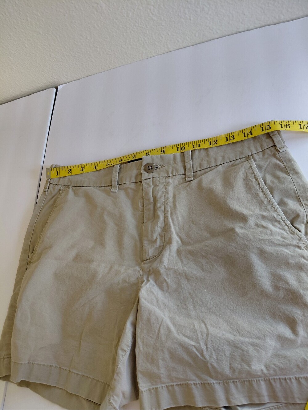 Abercrombie & Fitch- Women’s 31 Tan Casual Cotton Shorts Stretch Summer - Picture 3 of 8